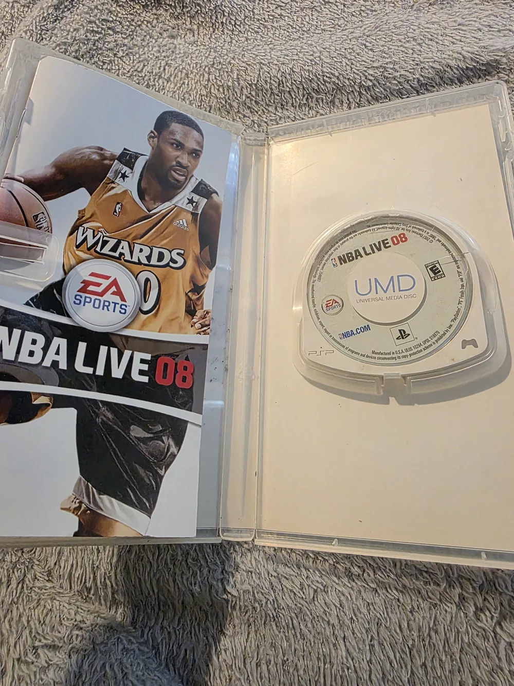 2 NBA  Games  (PSP) - Gold and Black Wizards Cover..LIVE 07/08
